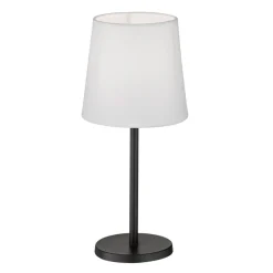 FH Lighting Eve bordlampe med stoffskjerm, svart/hvit| Bordlamper