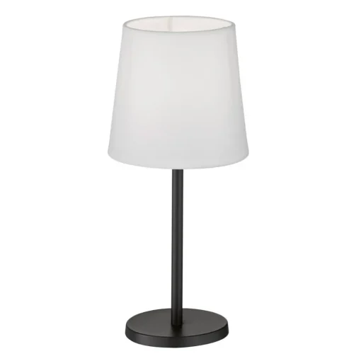 FH Lighting Eve bordlampe med stoffskjerm, svart/hvit| Bordlamper