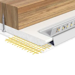 EVN APTBU alu.-profil rettet mot veggen, 100cm alu Discount