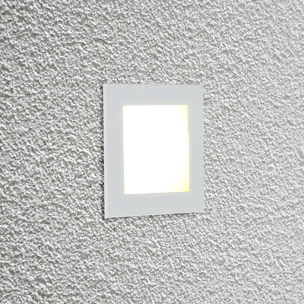 EVN P2180 LED innfelt vegglampe, 3 000 K, hvit