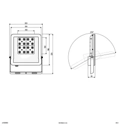 EVN Panthera utendørs LED-spot IP65 50W 4000K Hot
