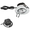 EVN PC65 innfellingslampe, rund, 3 000 K krom| Taklamper Utendørs