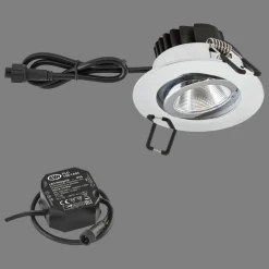 EVN PC65 innfellingslampe, rund, 3 000 K krom| Taklamper Utendørs