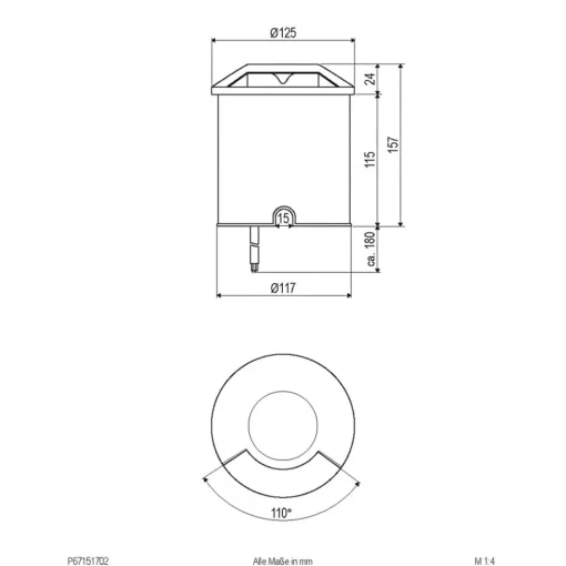 EVN Scopum LED-bakkespot rund x1| Nedfelt Utebelysning|Utespotter