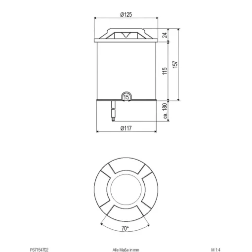 EVN Scopum LED-bakkespot rund x4| Nedfelt Utebelysning|Utespotter