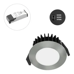 EVN Solido68 innebygget lampe med LED 7 W krom Clearance