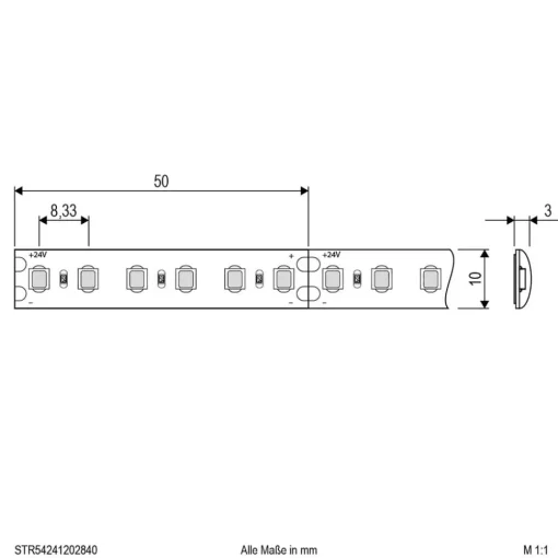 EVN STR5424 LED-stripe IP54 5m 72W 4 000K Clearance
