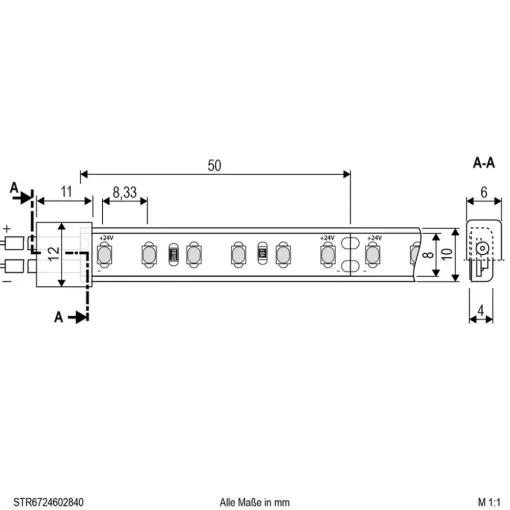 EVN STR6724 LED-stripe IP67 5m 48W 4000K Hot