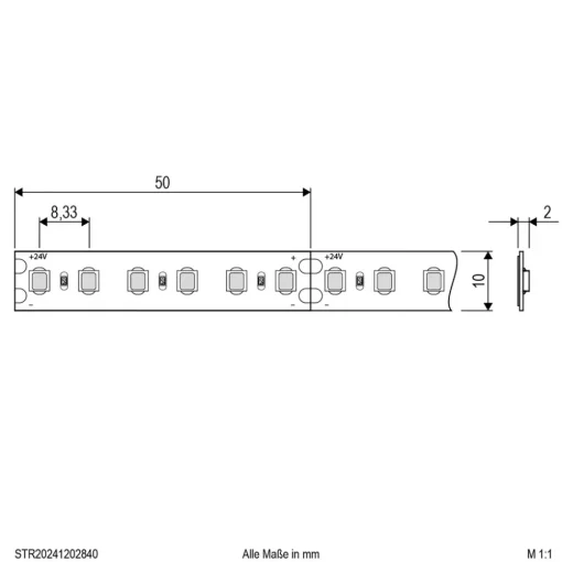 EVN STR2024 LED-stripe IP20 5m 72W 4 000K New