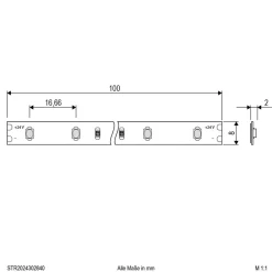EVN STR2024 LED-stripe IP20 5m 24W 4 000K Hot