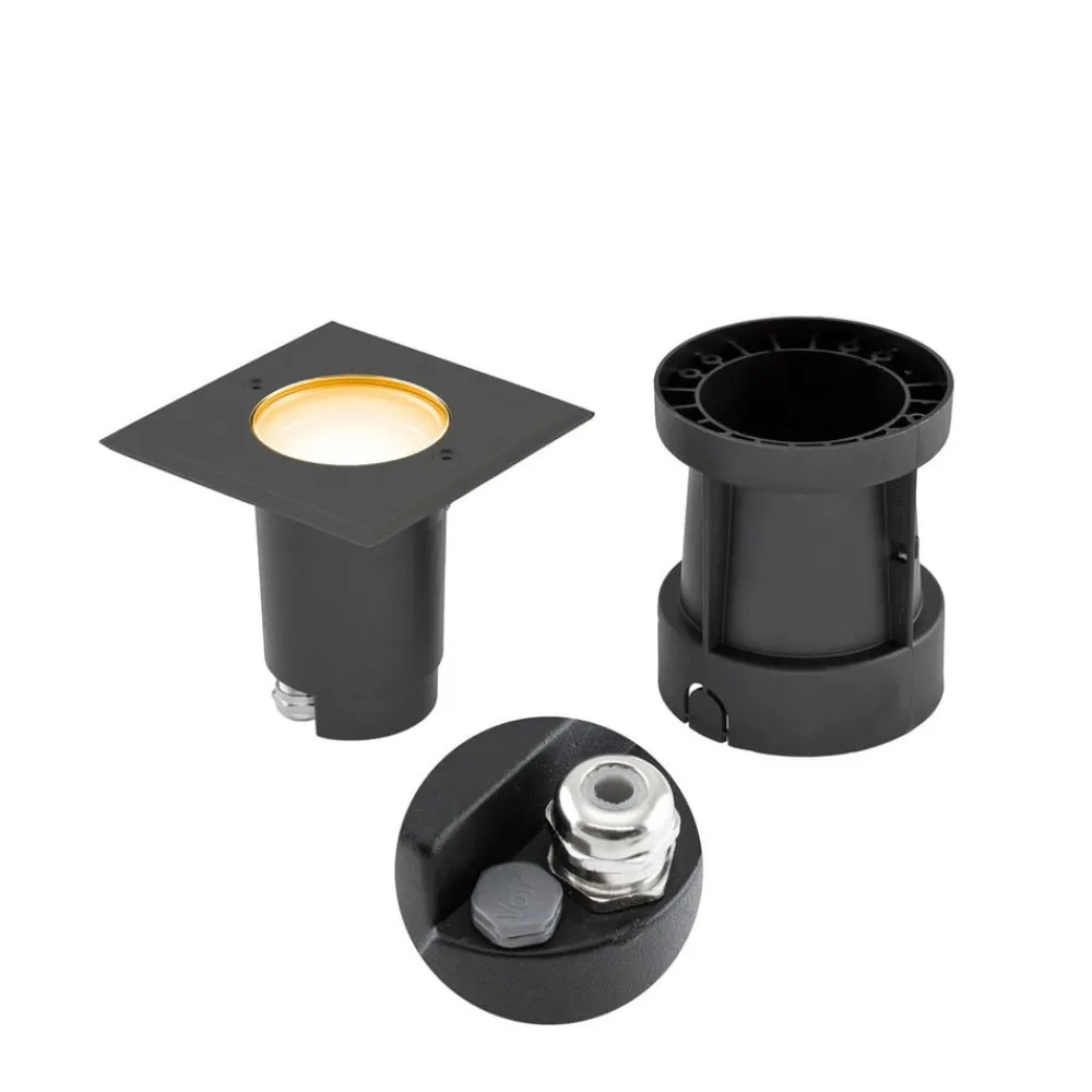 EVN Talpa nedfelt lampe GU10 stål kantet Best