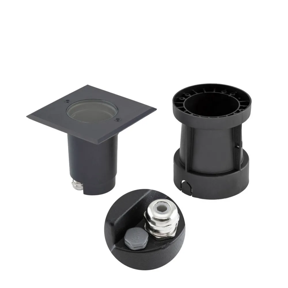 EVN Talpa nedfelt lampe GU10 stål kantet Best