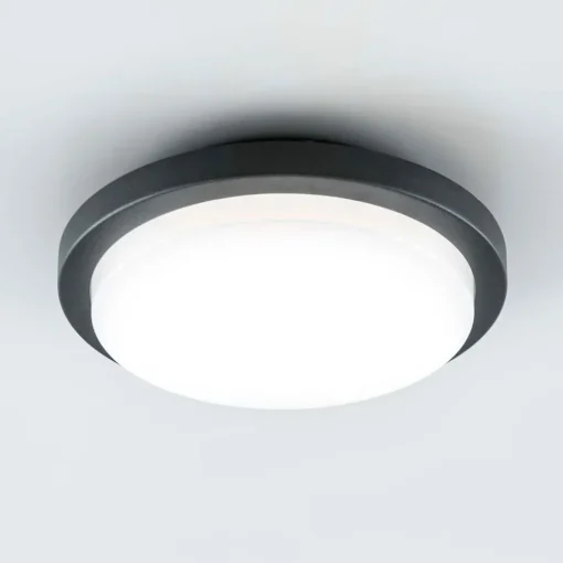 EVN Tectum LED utendørs taklampe, rund, Ø 24,6 cm| Taklamper Utendørs