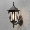 Konstsmide Firenze utendørs vegglampe, svart, fatning, 48 cm