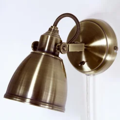 Markslöjd Fjällbacka vegglampe med antikk finish Online