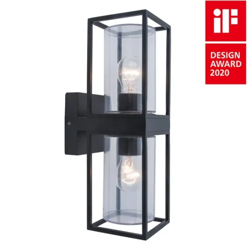LUTEC Flair utendørs vegglampe, med to lamper| Vegglamper Utendørs
