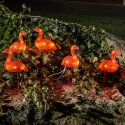 Konstsmide Season Flamingo LED-dekorasjonslys i et sett med 5 stk| Dekorasjonsbelysning