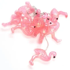 Konstsmide Season Flamingoer LED-lyslenke, batteridrevet| Dekorasjonsbelysning