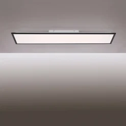 JUST LIGHT. GmbH Flat LED-monteringspanel CCT, svart, 119 x 29 cm| Butikkbelysning|Kontorbelysning