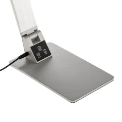 Fabas Luce Flat LED-skrivebordslampe Wasp i aluminium