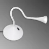 Reality Leuchten Fleksibel LED-bordlampe Viper i hvitt| Kontorbelysning|Bordlamper