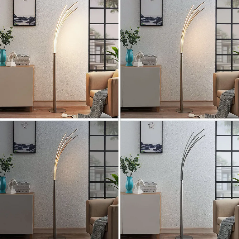 Lindby Flerarmet LED-gulvlampe Boba Outlet