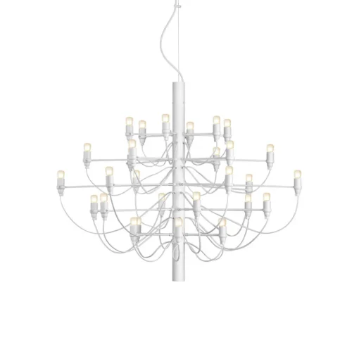 FLOS 2097/30 LED-lysekrone, frostet, hvit Online