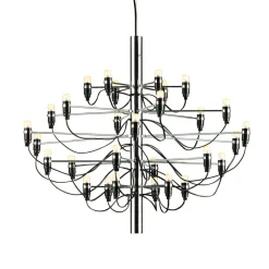 FLOS 2097/50 LED-lysekrone, frostet, krom| Lysekroner