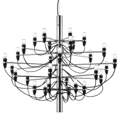 FLOS 2097/50 LED-lysekrone, frostet, krom| Lysekroner