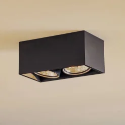 Flos Architectural FLOS Compass Box H135 - taklampe 2 lyskilder svart| Kontorbelysning