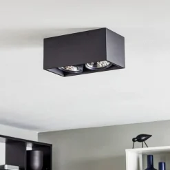 Flos Architectural FLOS Compass Box H135 - taklampe 2 lyskilder svart| Kontorbelysning