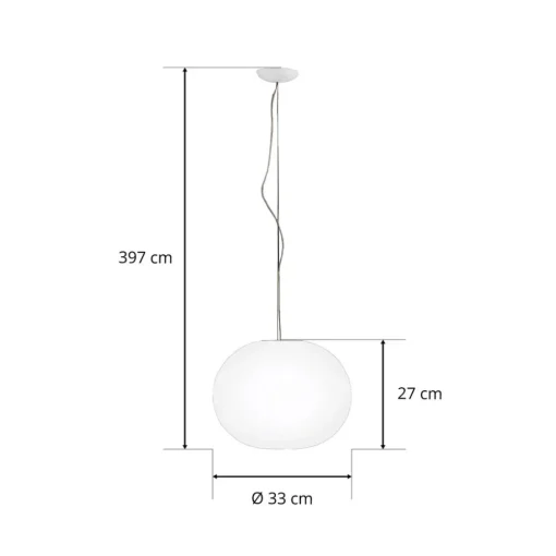 FLOS Glo-Ball - sfærisk hengelampe 33 cm Online