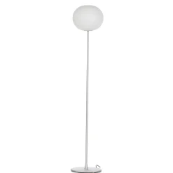 FLOS Glo-Ball Floor 2 gulvlampe, matt sølv Discount