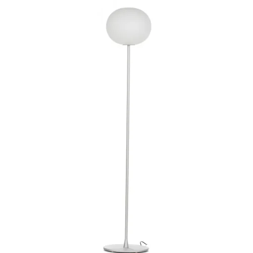 FLOS Glo-Ball Floor 2 gulvlampe, matt sølv Discount