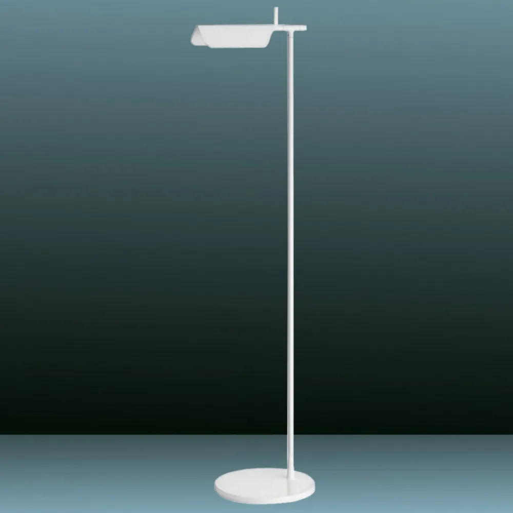 FLOS Tab LED-gulvlampe hvit 2 700 K 180° dreibar