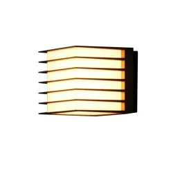 Nordlux Fluktus 13 utendørs vegglampe med lameller, B 13 cm| Vegglamper Utendørs