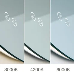ORION Focus LED-speil, Ø 45 cm, CCT, antidugg, berøringsdimmer| Møbel Og Interiør