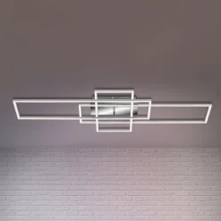 Briloner Frame taklampe firkant 3 lyskilder CCT aluminium| Design- Og Hotellbelysning