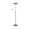 Trio Lighting Franklin LED-uplight, leselampe, matt nikkel| Led-Innendørs|Gulvlamper