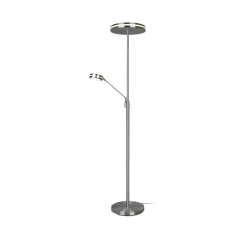 Trio Lighting Franklin LED-uplight, leselampe, matt nikkel| Led-Innendørs|Gulvlamper