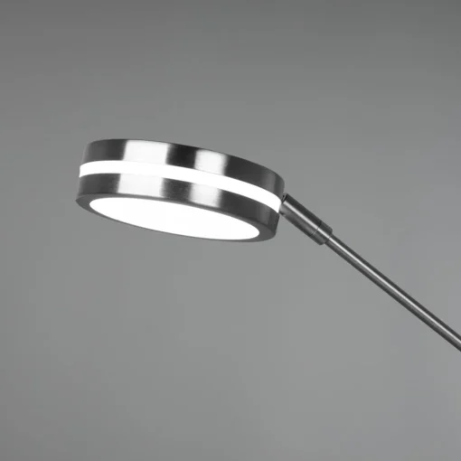 Trio Lighting Franklin LED-uplight, leselampe, matt nikkel| Led-Innendørs|Gulvlamper