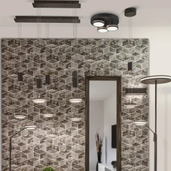 Trio Lighting Franklin LED-uplight, leselampe, antrasitt New