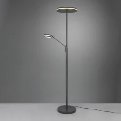 Trio Lighting Franklin LED-uplight, leselampe, antrasitt New