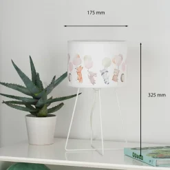 Duolla Freddy bordlampe, fargerik, dyr, E14, høyde 32,5 cm Discount