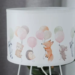 Duolla Freddy bordlampe, fargerik, dyr, E14, høyde 32,5 cm Discount