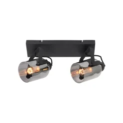 Freelight Fumoso takspotlight, lengde 37 cm, svart/grå, 2-lys.| Spotter I Tak