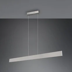 Trio Lighting Galway hengelampe, matt nikkel, opp/ned, CCT, metall| Kontorbelysning