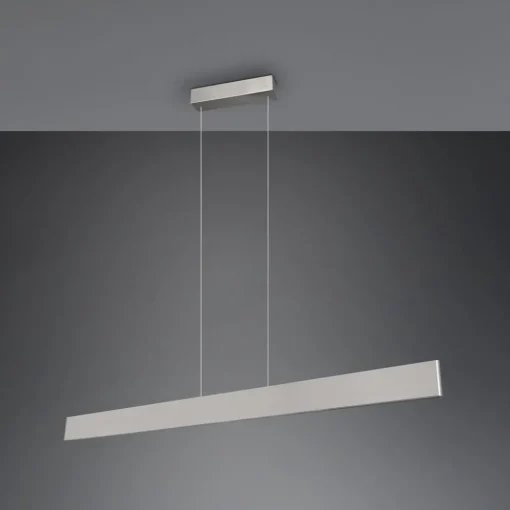 Trio Lighting Galway hengelampe, matt nikkel, opp/ned, CCT, metall| Kontorbelysning