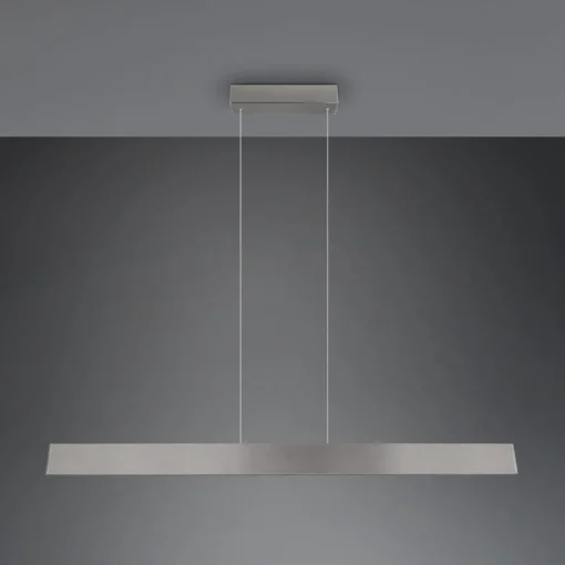Trio Lighting Galway hengelampe, matt nikkel, opp/ned, CCT, metall| Kontorbelysning