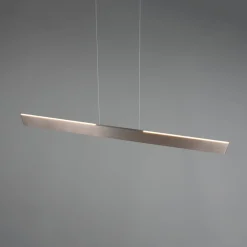 Trio Lighting Galway hengelampe, matt nikkel, opp/ned, CCT, metall| Kontorbelysning
